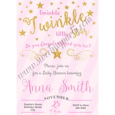 Twinkle Twinkle Little Star Girl Baby Shower,(003) Twinkle Twinkle Little Star Girl Baby Shower,(003)